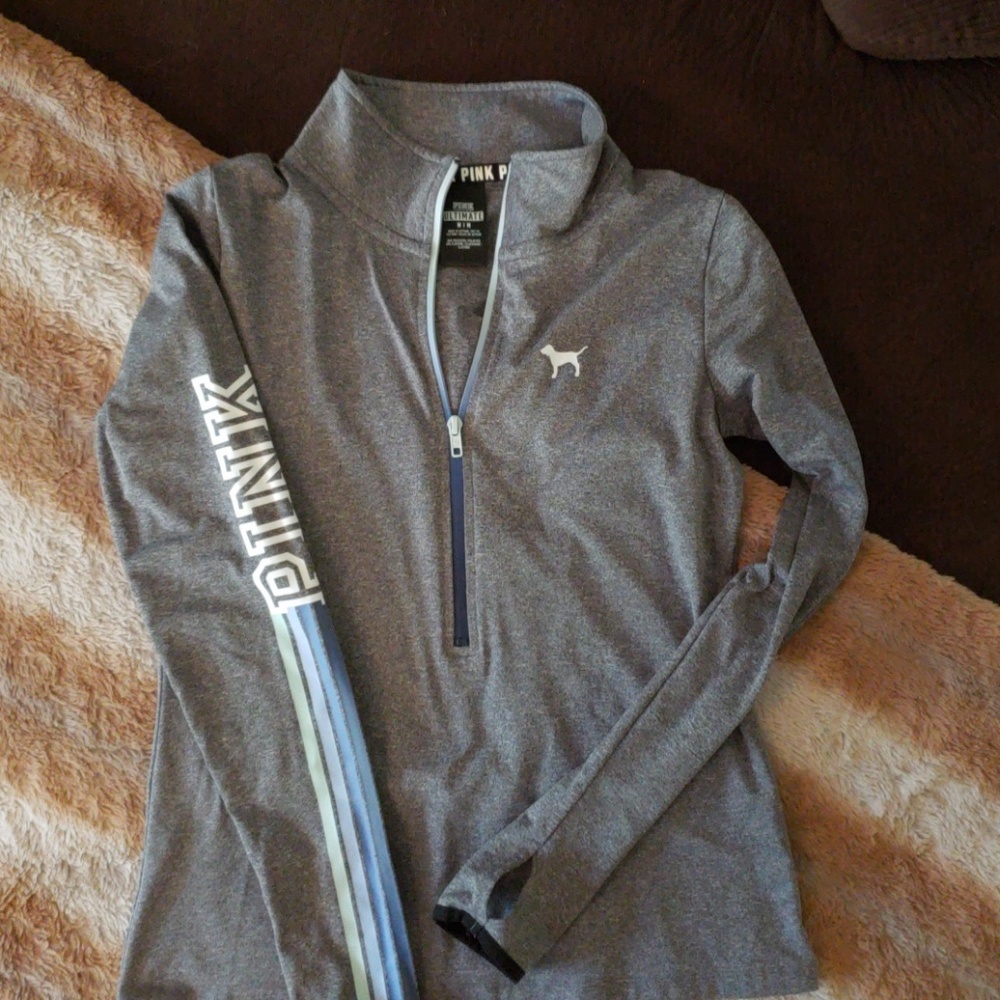 Victoria secret pink grey sweatshirt
